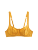 The Gita silk bra in gold