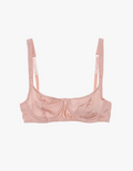 flat of nude silk underwire bra by Araks