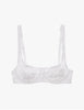 Araks gita underwire bra in white on a white background
