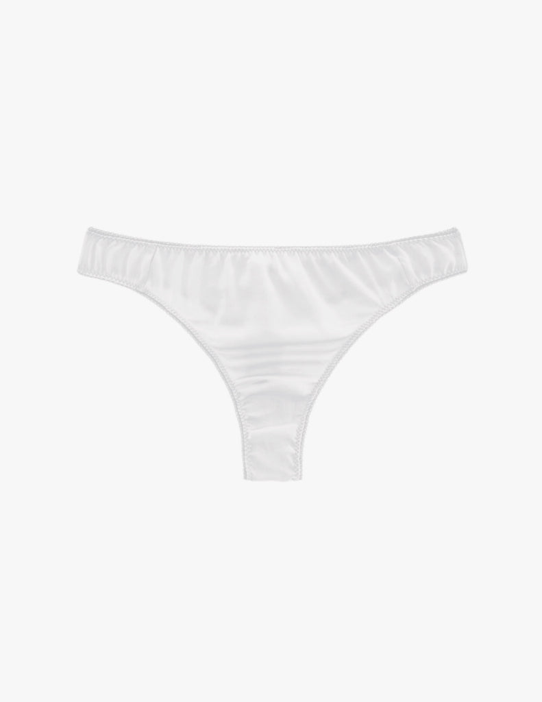 Araks grier thong in white on a white background