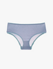 a flat lay image of the josephine hipster in feather grey