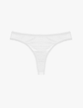 white cotton thong with white trim by Araks