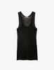  flat of black tank top