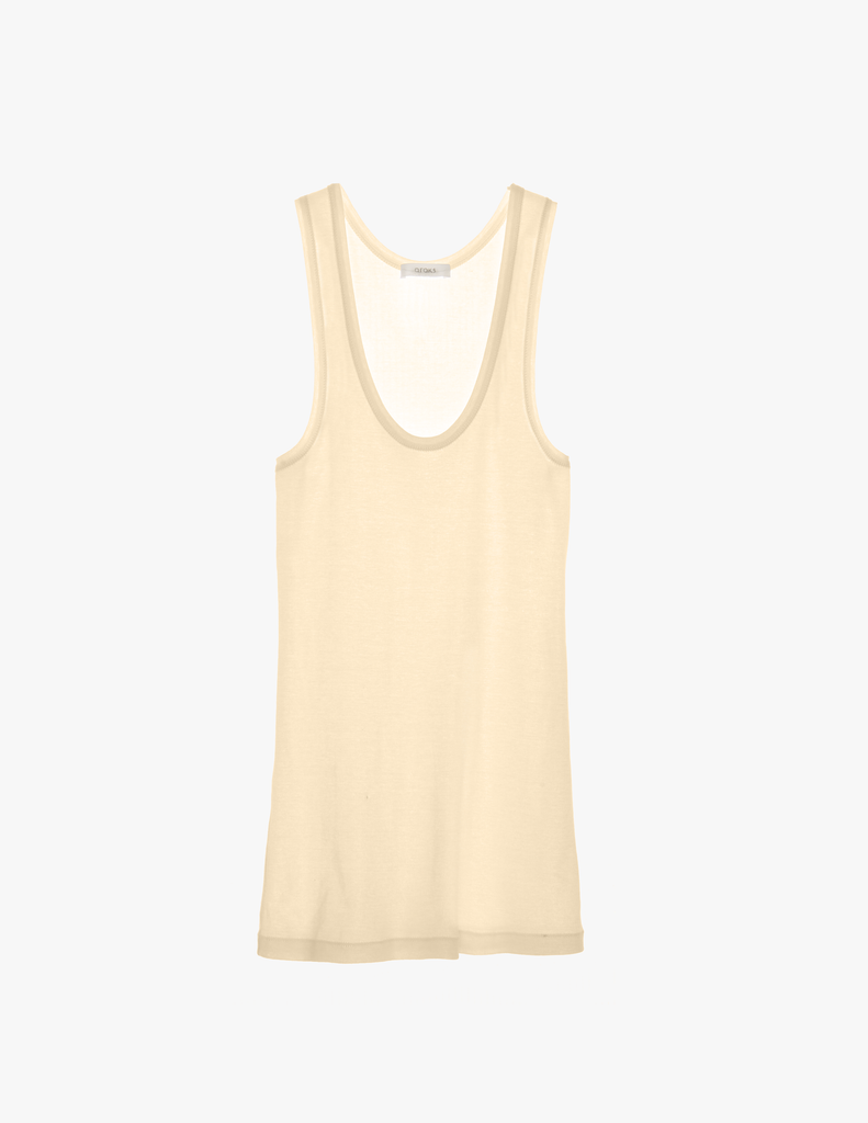 the 100% organic cotton james tank in undyed