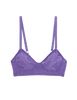 flat of purple lace bra