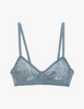 blue lace wireless bralette by Araks
