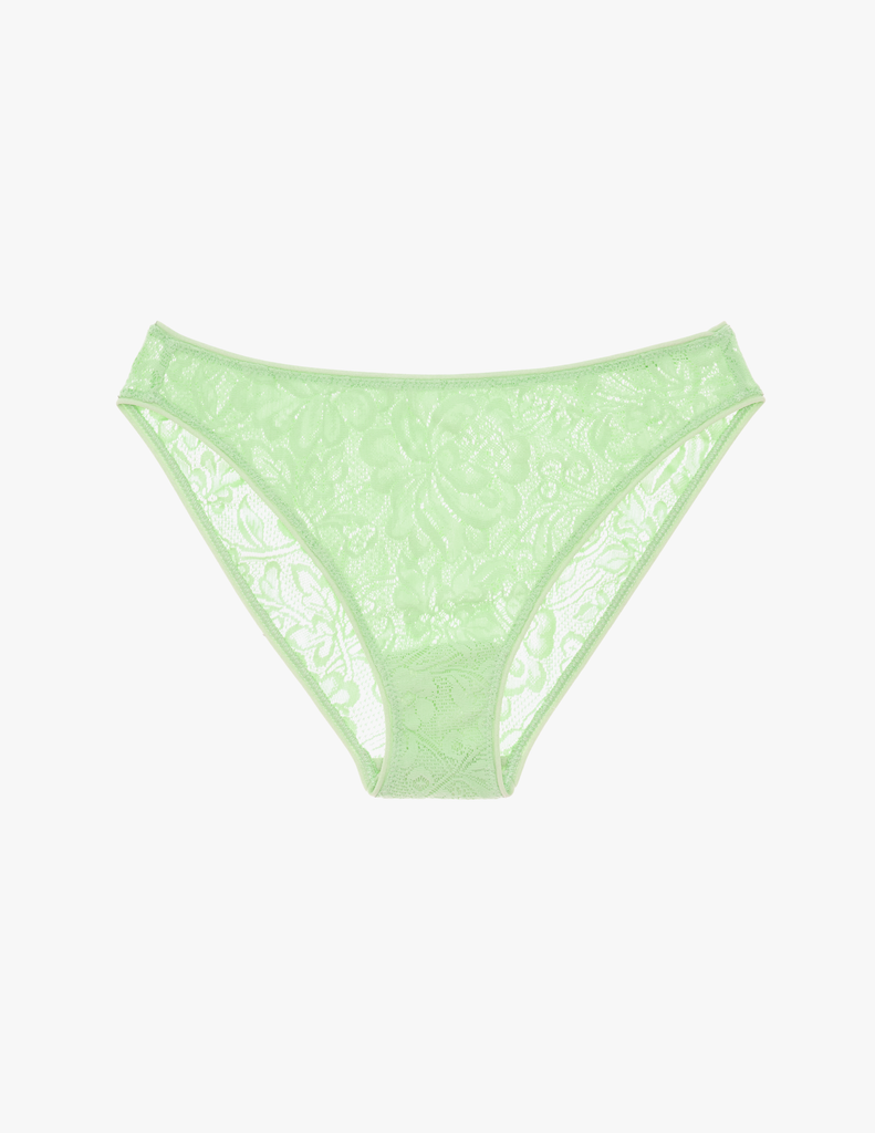 a light green lace panty