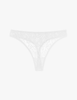 white lace mid-rise thong by Araks