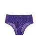a purple lace hipster panty