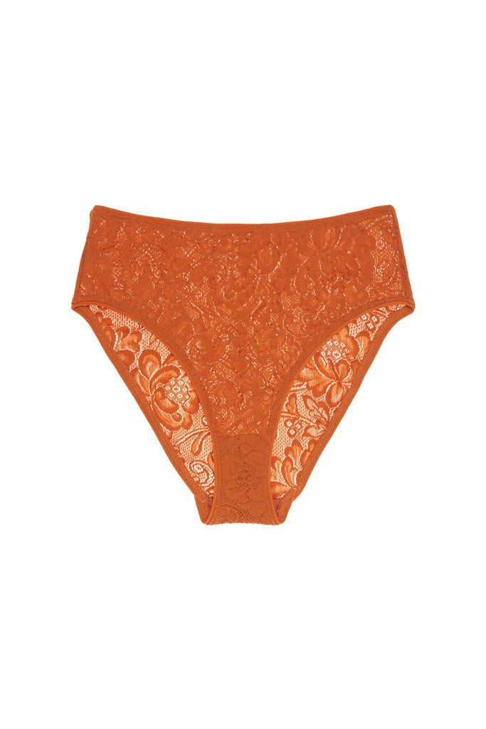 the araks french lace tali hipster in mars orange
