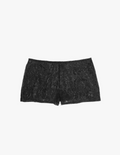 Black lace shorts