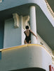 Model wearing Araks Harley one piece bathing suit in black