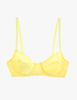 Beau Underwire Bra in a bright pollen yellow.