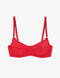 The araks beau underwire bra in scarlet red