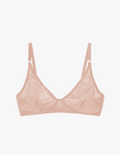 beige cotton wireless bra by Araks