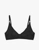 black cotton wireless bra by Araks