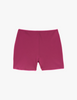 a flat lay image of the louie swim shorts in rust red