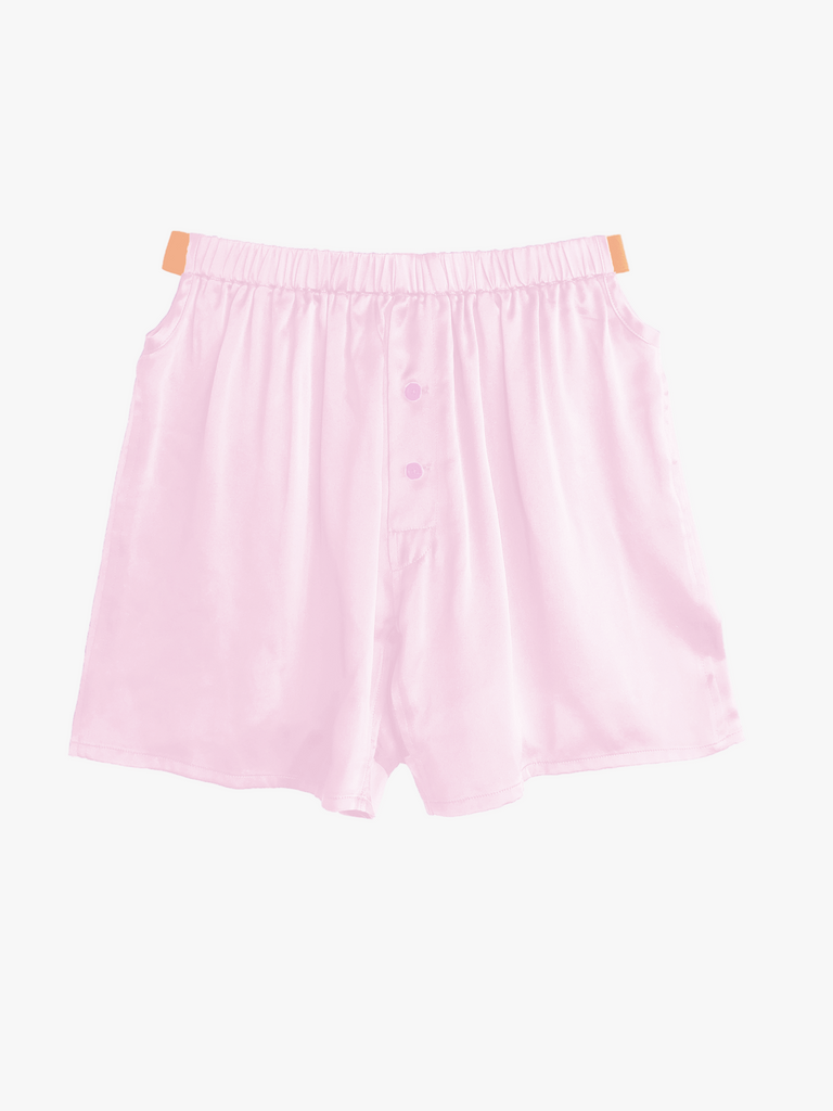 The araks silk eduardo boxer in bloom pink