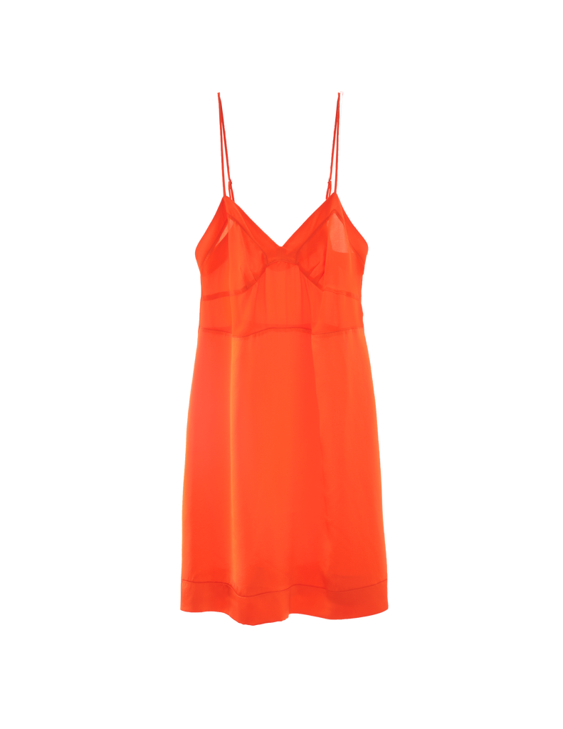 Burst Orange Silk Holly Slip Dress