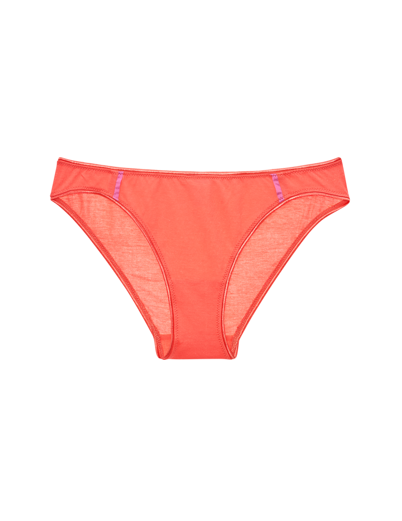 Flat image of red cotton panty