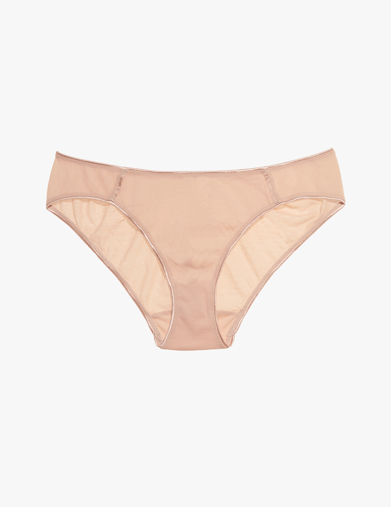 a beige cotton and silk panty by Araks