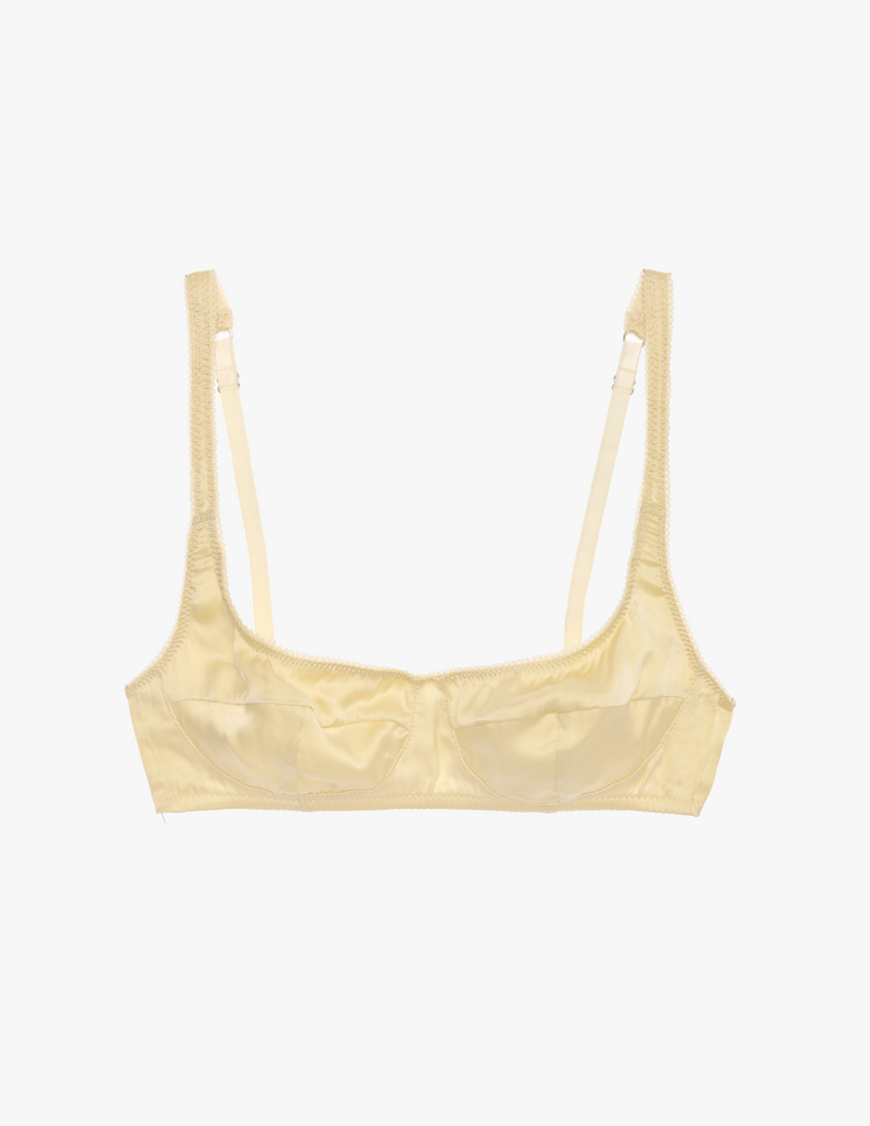 the penelope bralette in butter yellow