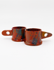 Brown and Yellow Splatter Mug By Peter Shire