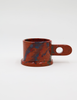 Brown and Yellow Splatter Mug By Peter Shire