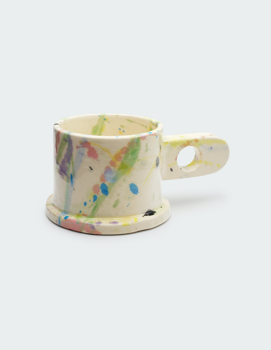 Pink and Blue Splatter Mug by Peter Shire