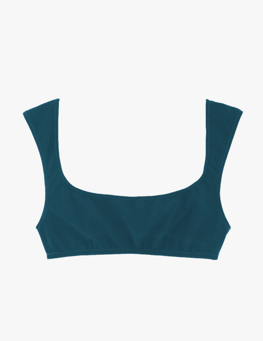 Flora Bikini Top Phthalo