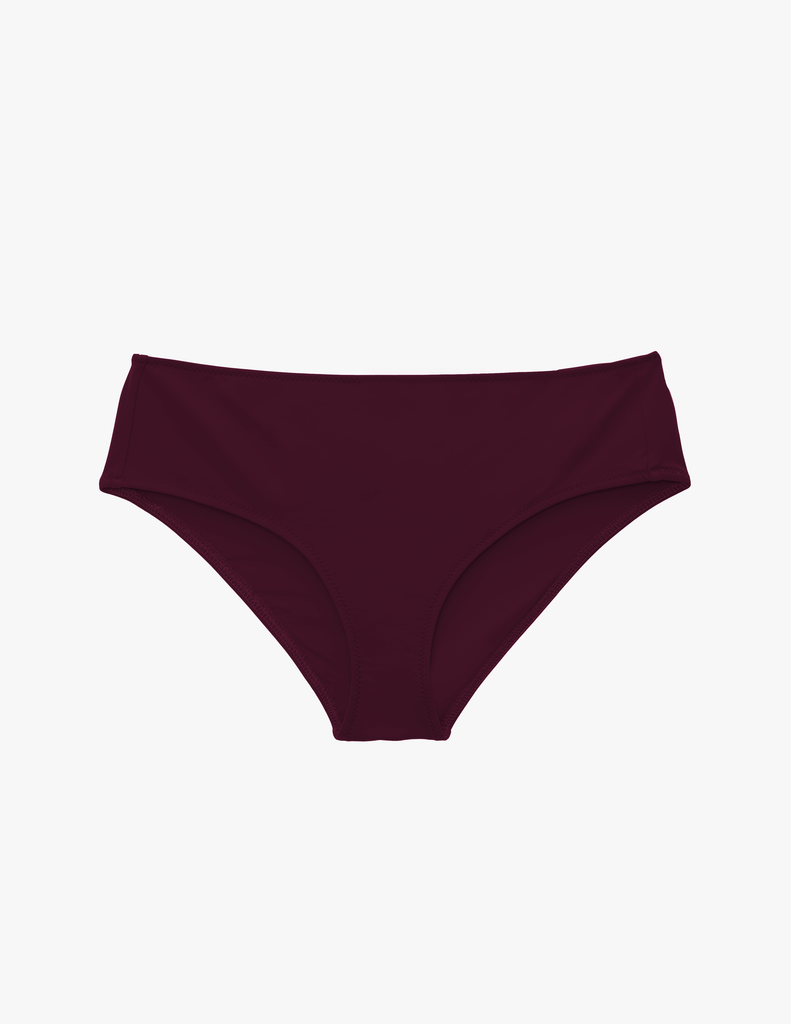 Burgundy Ezra Hipster Bikini