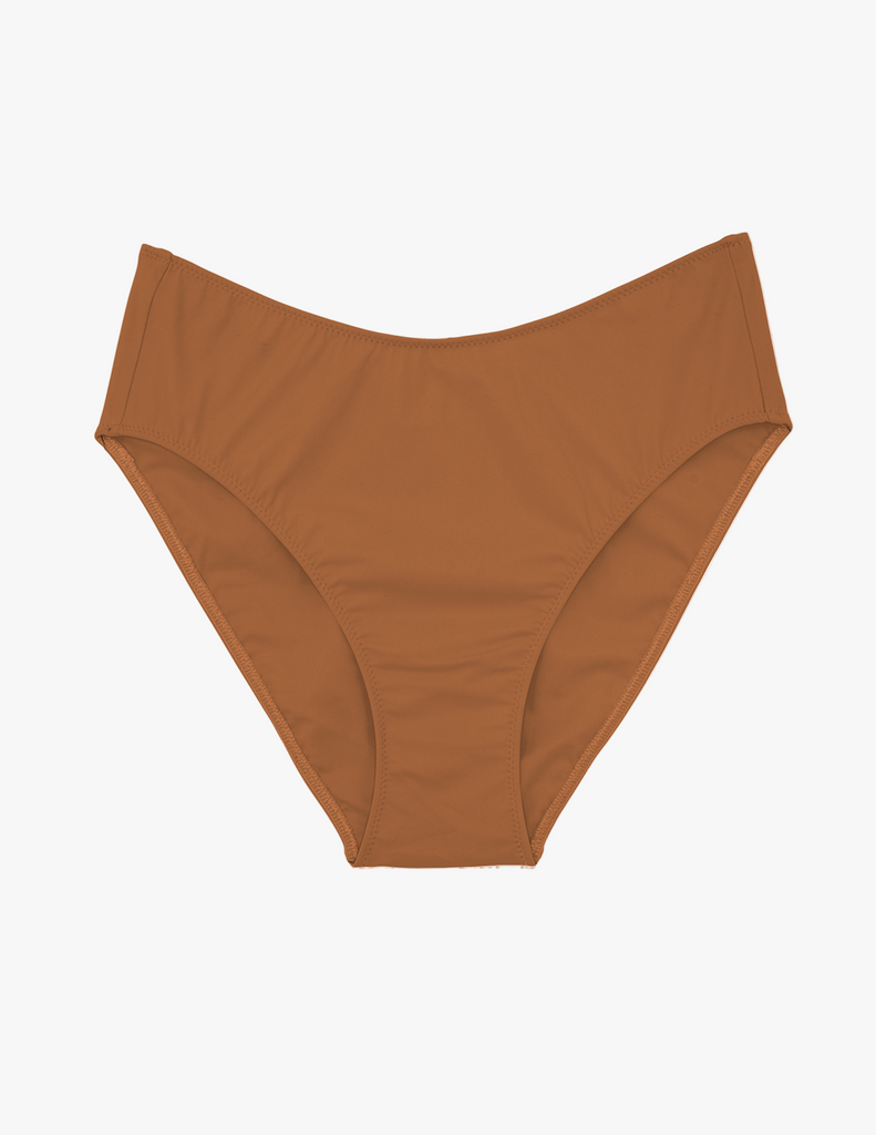 The Araks ulla bikini bottom in sienna brown