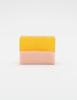 Araks handmade Two-tone yellow and pink bar of soap on a white background