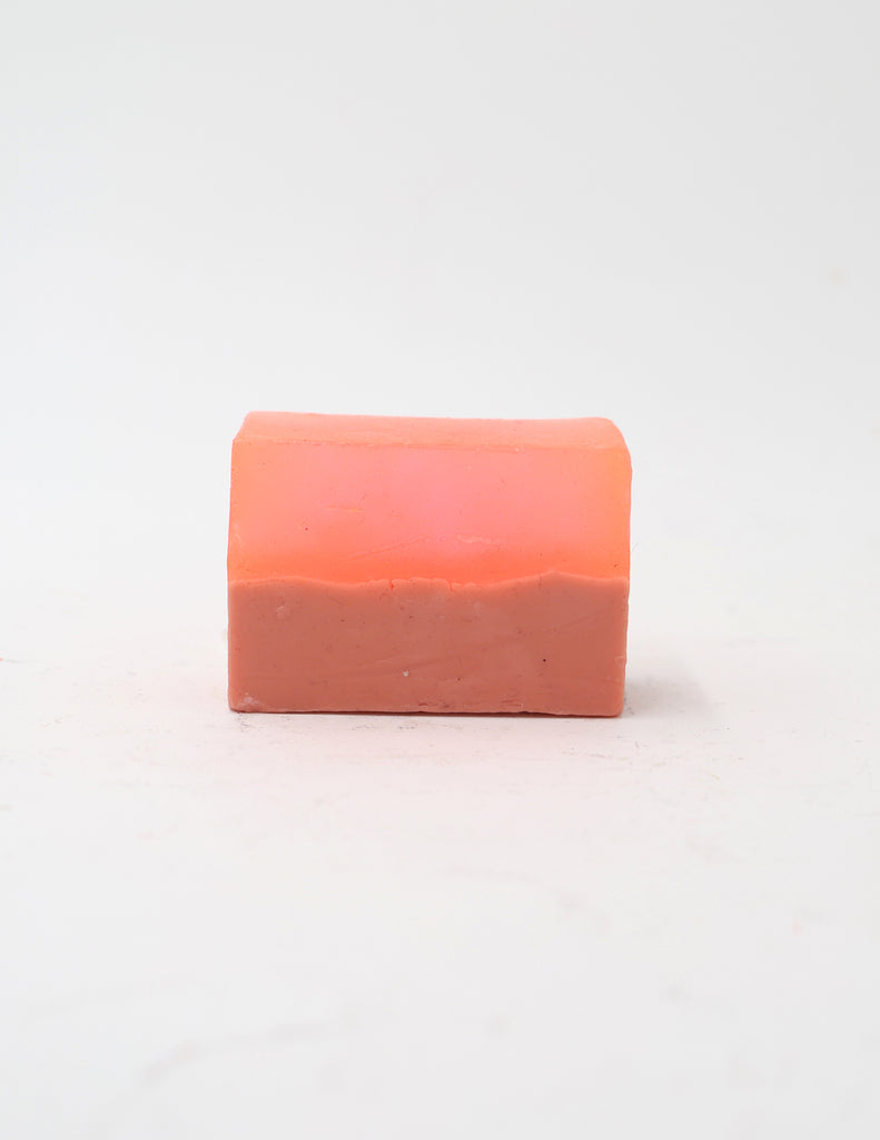 the araks handmade soap in pink unwrapped