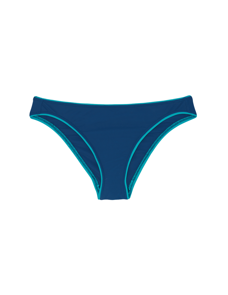 Flat image of blue bikini bottom
