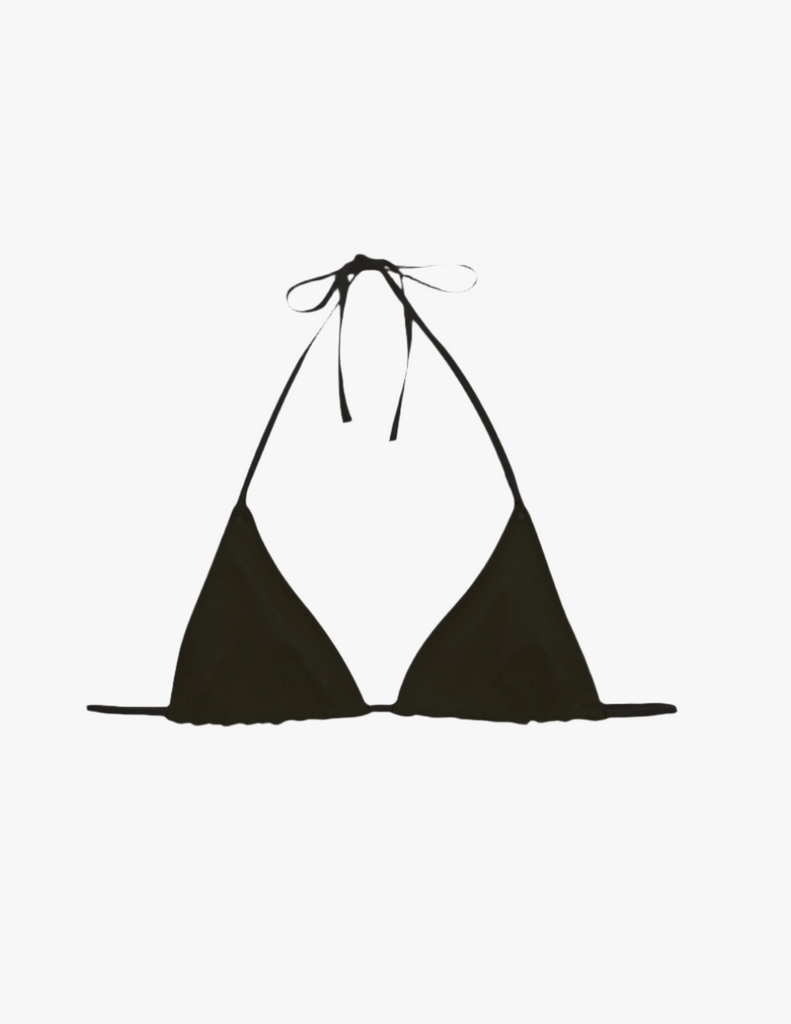 the nelle bikini top in black