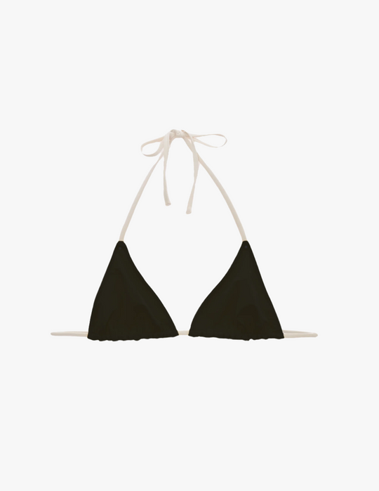 Nelle Bikini Top Black & White