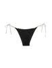 flat lay image of nadia bikini bottom in black 