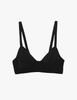 Picture of Yelena bikini top in black. 