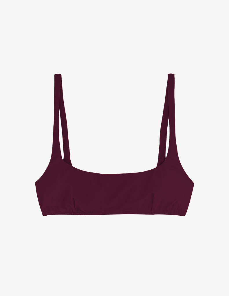 Burgundy Quinn Swim Top