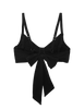 Picture of Yelena bikini top in black. 