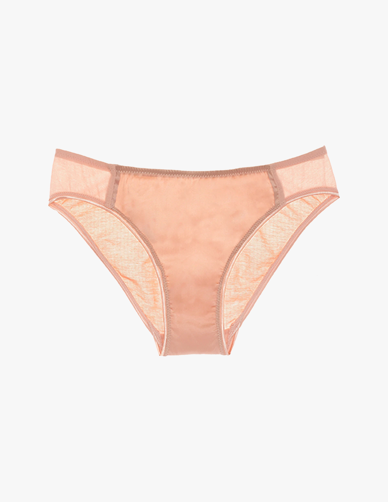 beige silk and cotton panty