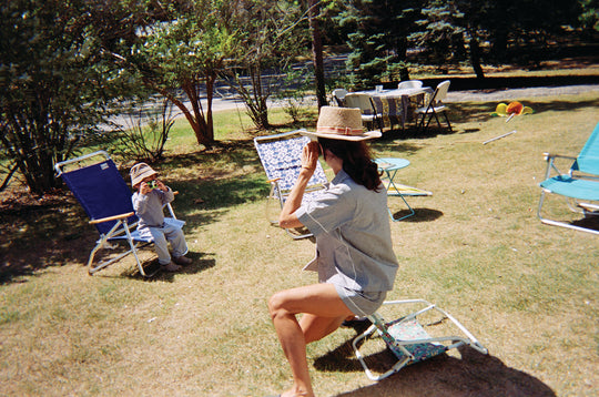 Photo by William Jackson Gonzales ~ Shelby Short Sleeve PJ Shirt, Tia Boxer