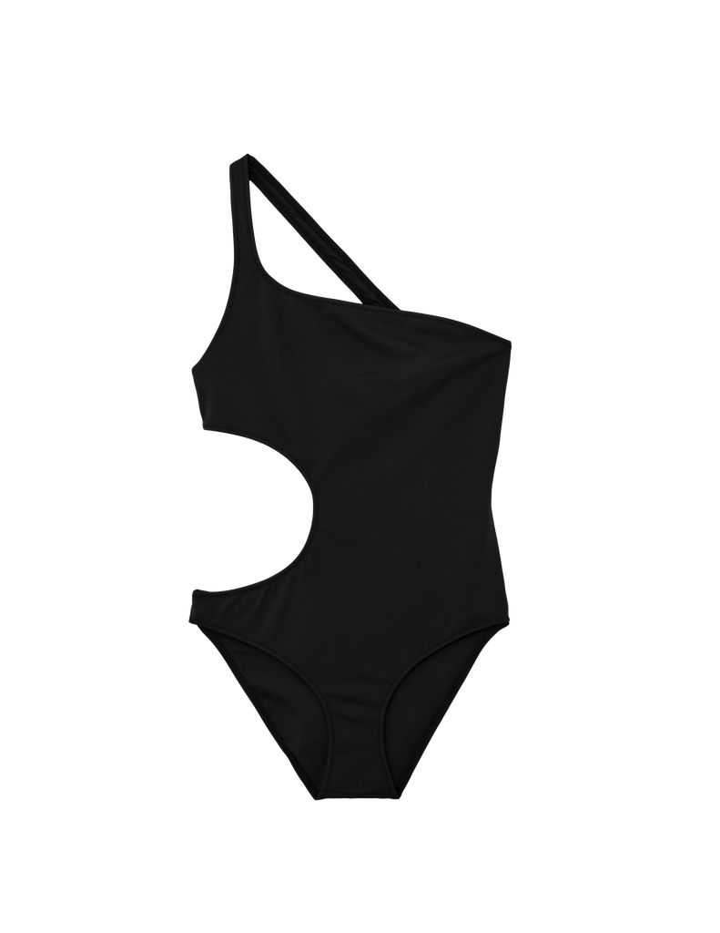 Black One piece cut out swimsuit