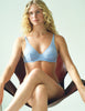 woman in blue lace bra and panty