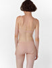 back view of woman in nude bra and panty
