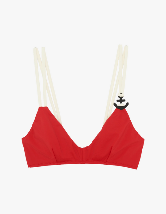 Daphne Bikini Top Carmine