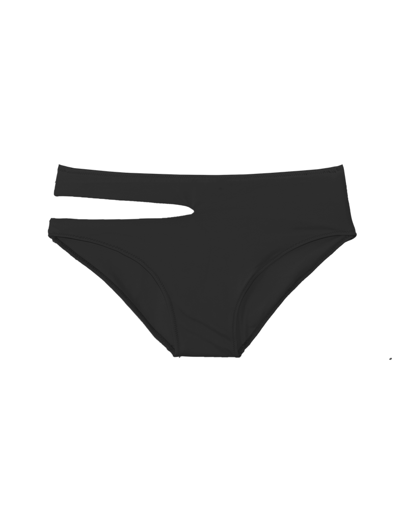 black cutout bikini bottom by Araks