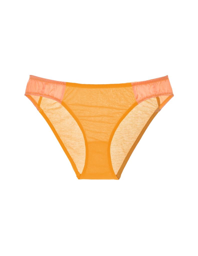 flat of orange cotton panty