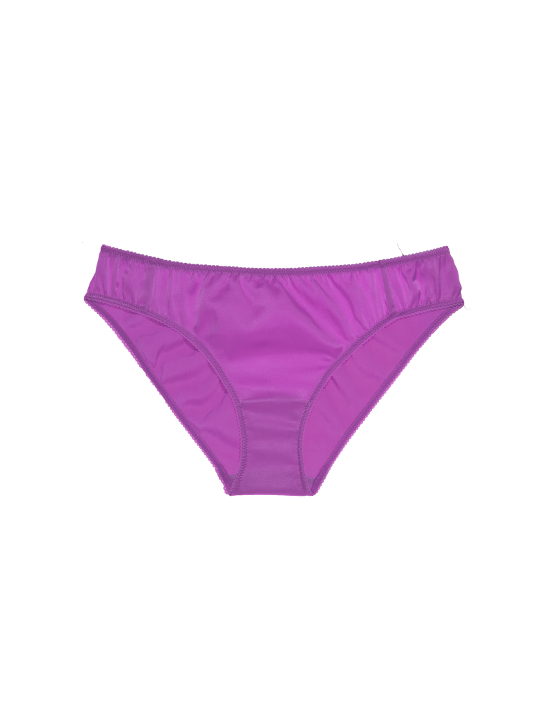 a purple silk panty by Araks